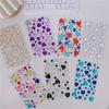 3D Stereo Strass Scrapbook Journal Sticker Glanzend Hart DIY Decor Sticker voor Meisje Koreaanse Mode Sticker Studentenbenodigdheden