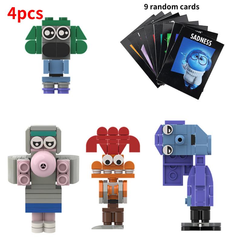 Красочные фигурки-конструкторы Mind Agent Креативные мультяшные модели для детей 4 Pcs