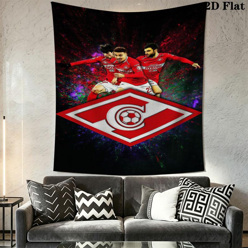 Spartak Moscow Pride Wall Hanging Printed Fabric Blanket Decorative Tapestries for Bedroom Living Room Home Decor