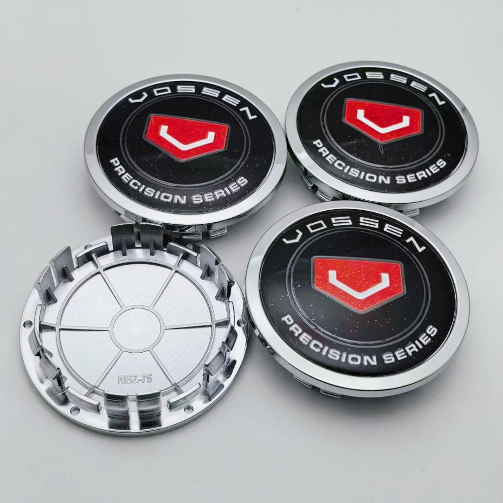 

4pcs 75MM Clips 65MM Vossen Logo Emblem Badge Car Wheel Center Caps Wheels Hub Dust Cap Rim Hubcaps Dust Cover Car Accessories Vossen Badge&4pcs NBZ75 Wheel Cap