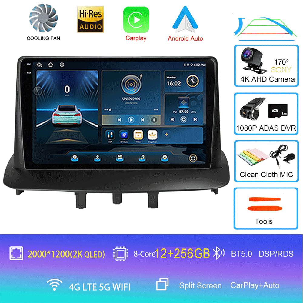 Android14 For Renault Megane 3 Fluence Samsung SM3 2008  - 2014 Car Radio Navigation Multimedia Video Player DSP BT Carplay