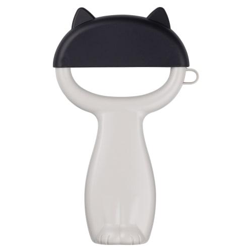 Kai Corporation Nyammy Cat Peeler with Hat-Shaped Cover, Warm Gray, DH2736