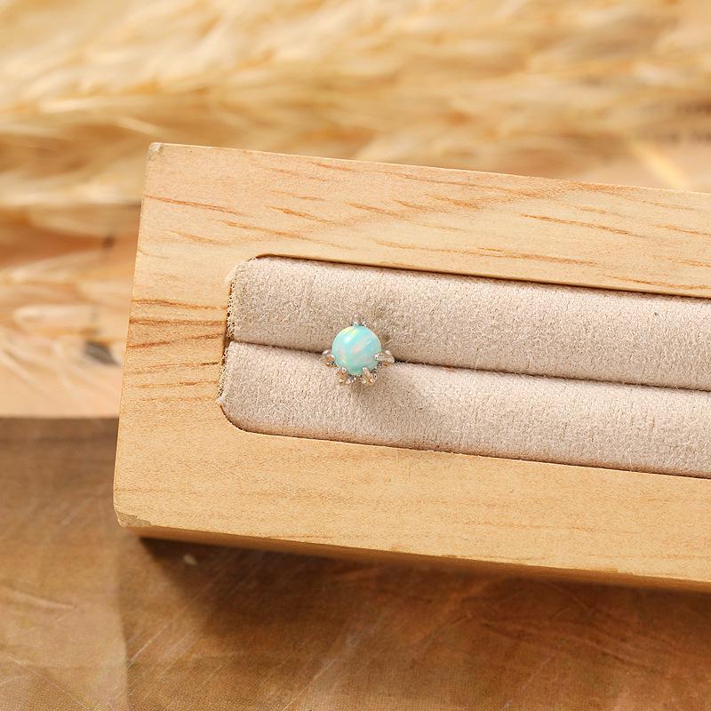 

Опаловые серьги-пусеты из титановой стали в виде когтя дракона - Модные, универсальные, дофамин-шик, высококачественные украшения на винтовой застежке.