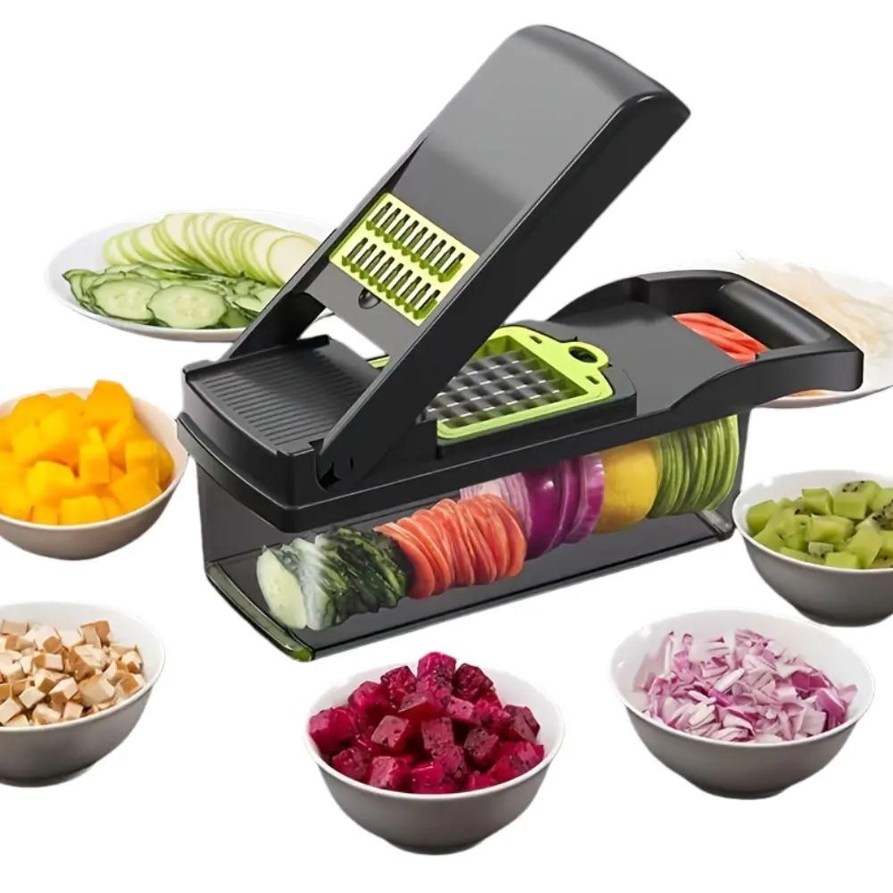 14-in-1 Multi-Function Vegetable Slicer Dicer Grater Kitchen Tool for Efficient Food Preparation