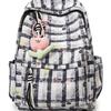 Schoolbag Clear Mint Ice Green Pattern Plaid Backpack Vitality Girl Student Commuter Leisure Daily Versatile School Bag