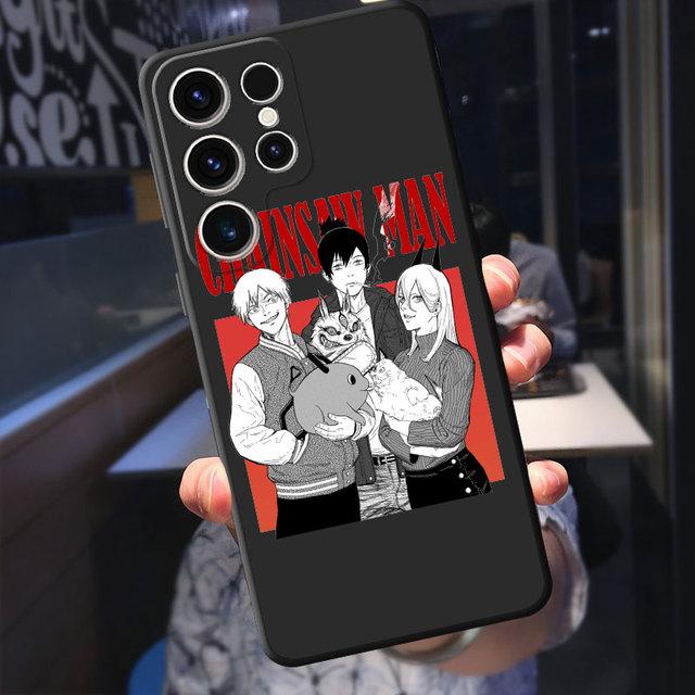 Cartoon Anime Chainsaw Man Phone Case For Samsung Galaxy S10e S23 Ultra 5g S20 Fe S21 S8 S7 S22 Plus S10 S9 Silicone Cover Capa