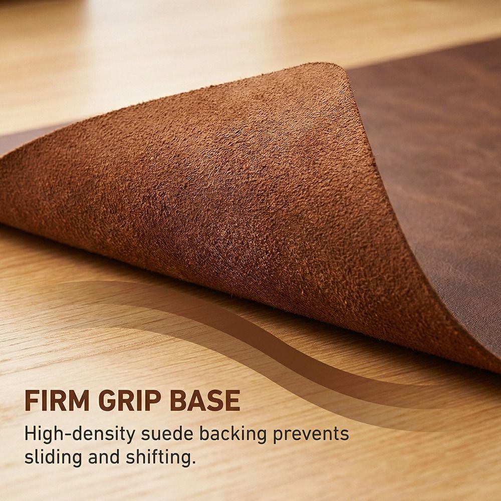 Leather Mouse Pad Crazy Horse Pattern Computer Laptop Mousepad Keyboard Mice Mat  Writing Desk