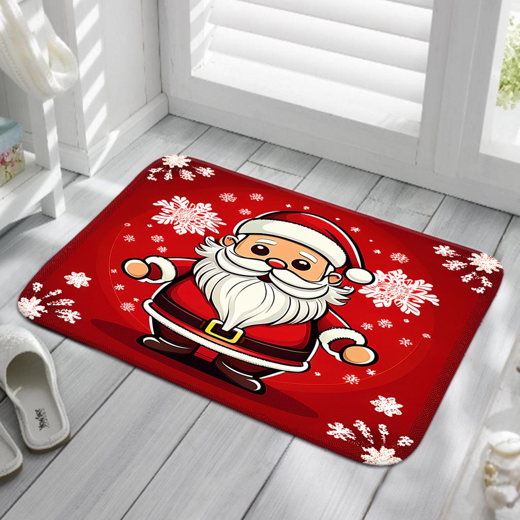 Christmas Series Door Mat Bathroom Floor Mat Kitchen Living Room Carpet