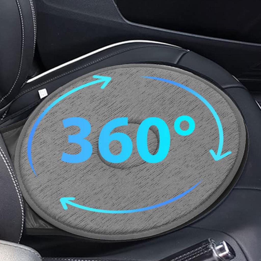 Swivel Seat Cushion 360 Degree Swivel Pad Rotating Car Seat Support Cushion for Senior Old Men Truck SUV Vehicle Lounge Office