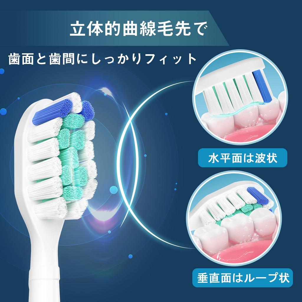 Dealswin Electric Toothbrush Replacement Brushes for Philips Sonicare Electric White and 8 Regular Replacement Toothbrushes DiamondClean, EasyClean,