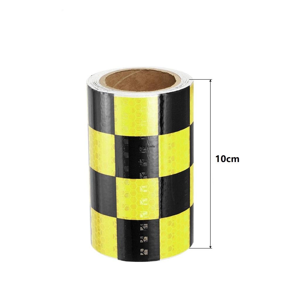 Grid Reflective Tape 10cm*5m Waterproof Self Adhesive High Visibility Caution Warning Safety Strips Reflector Stickers For Truck