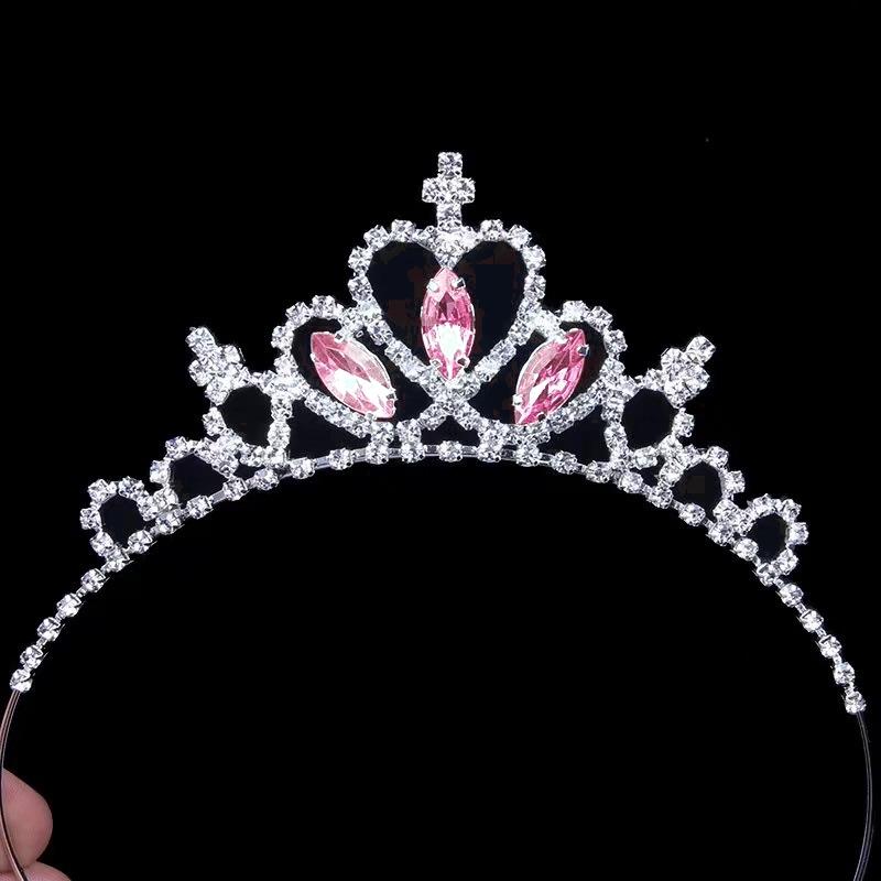 Birthday Crown For Kids Wedding Bridal Tiara Kids Tiara Crown Crystal Girls Princess Headband For Pageants Birthday Party Bridal