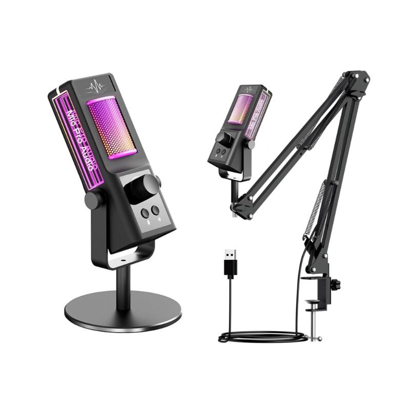 Gaming Microphone With Advanced Noise Cancellation For Clear Recording In Live Streaming Mobile Applications