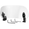 28.5cm Motorcycle Windshield Motorcycle Wind Deflector Clear Lens Adjustable Clip Windshield Extension Universal Fit for Most Motorcycle Scooter Auto