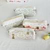 Zipper Floral Pencil Case Cotton Stationery Pouch New Pencil Pouch  School Supplies
