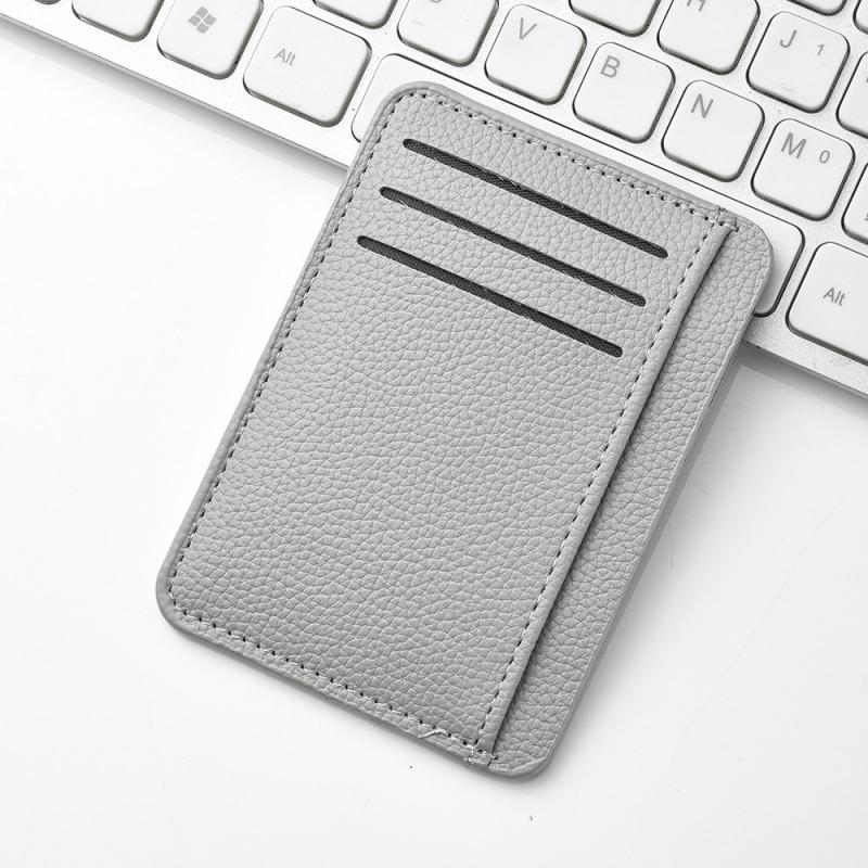 Short Ultra Thin Card Case Female Mini Multi-Card Fashion Bank Card Credit Card Holder Wallet Simple Pu Leather Card Holder