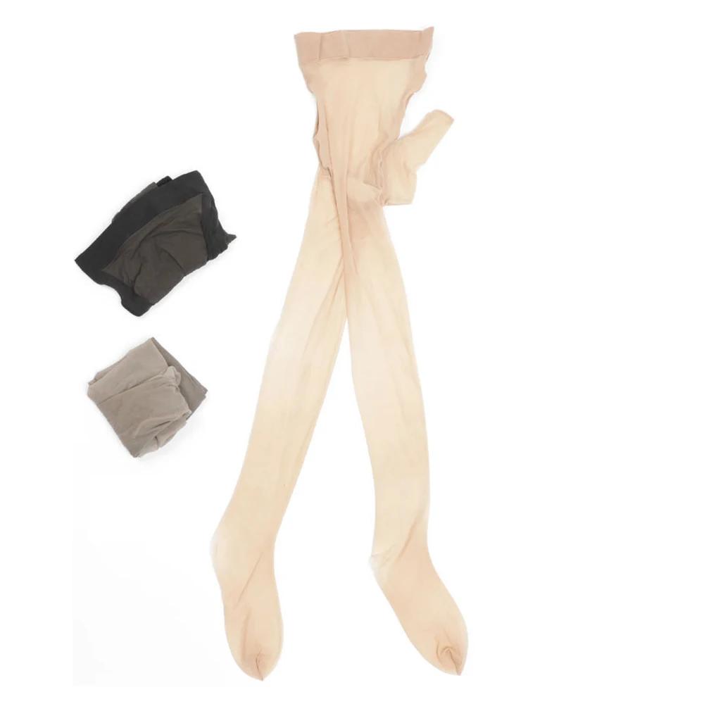 Men Pantyhose Sissy Pouch Upturned Sheer Stocking Oily Shiny Tights Penis Sheath Underwear Leggings Transparent Temptation