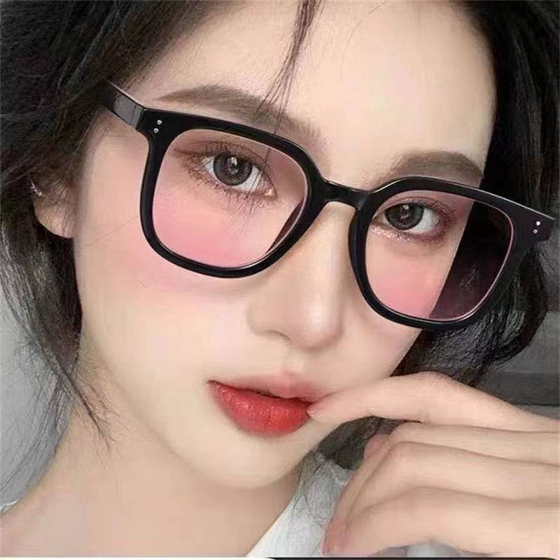 Vintage Fashion Style Sunglasses For Women Men Travel Vacation Uv400 Goggles Ladies Square Trendy Fashion Blush Lens Sun Glasses