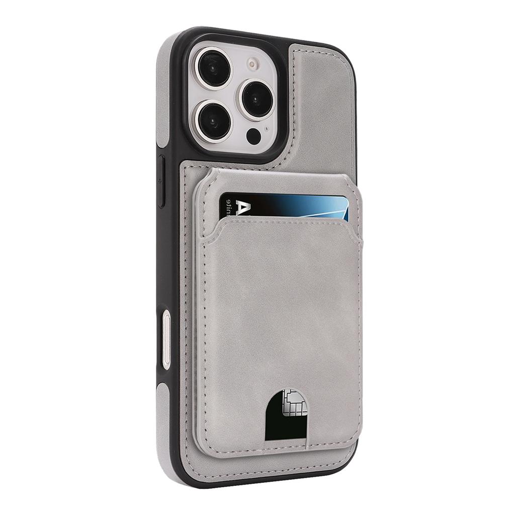 Magnetic Leather Phone Case with Card Holder for iPhone 12 - 17 Series Multi - Functional Stand Shockproof Protective Cover