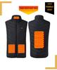 Men's Smart USB Heated Vest - Multi-Zone, Safe Electric Heating, Stand-Up Collar, Constant Temperature