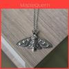 Gothic Butterfly Moth Pendant Necklace With Alloy Geometric Charm For Women