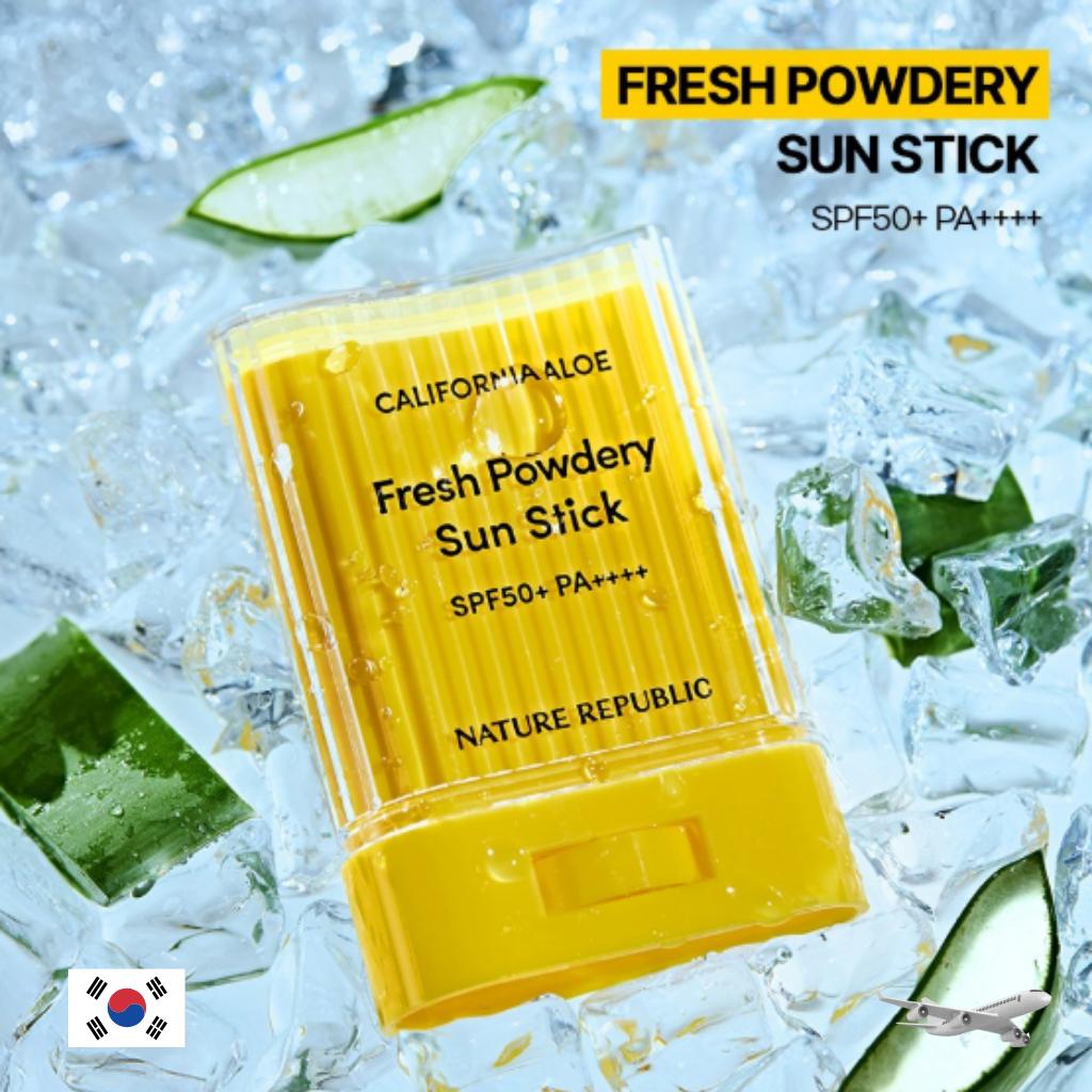 Nature Republic California Aloe Fresh Powdery Sun Stick (24g) SPF50+ PA++++