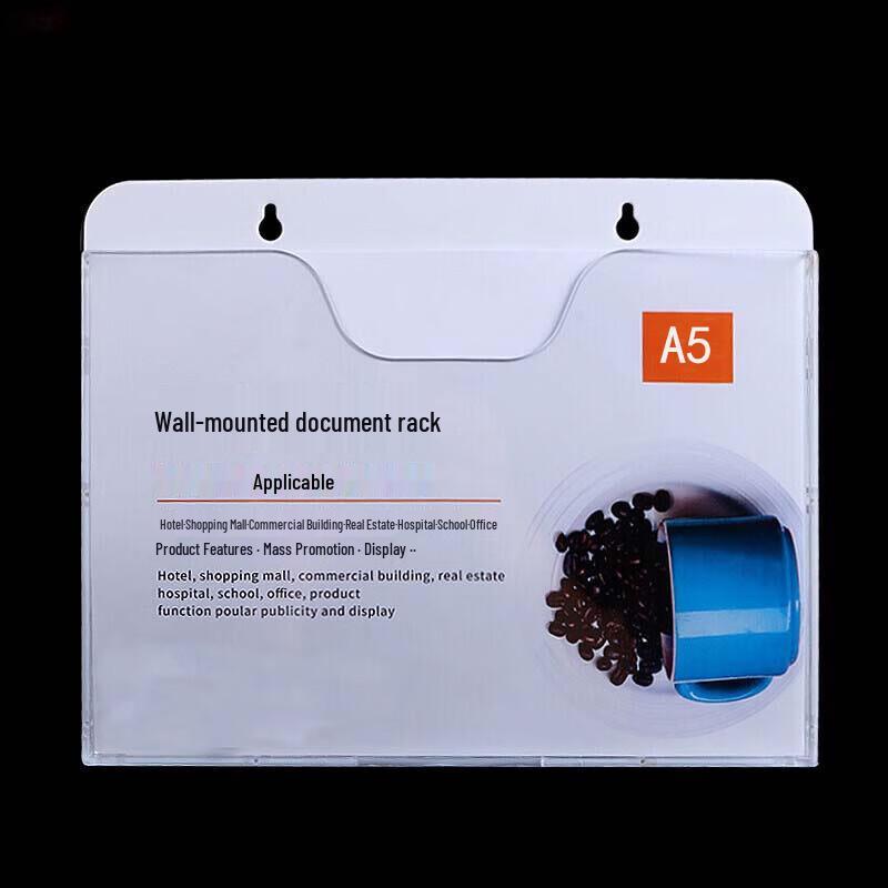 Jinlongxing Double-Layer Acrylic A5 Horizontal Desk Sign, 10-Pack