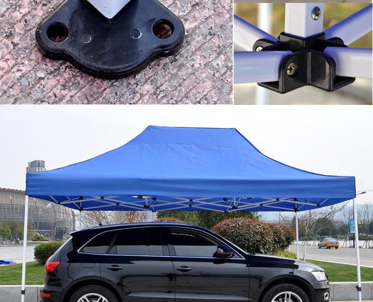 Foldable 3x3 Semi-Automatic Outdoor Tent: Sunshade, Rain Shelter, Customizable Exhibition Stall Umbrella
