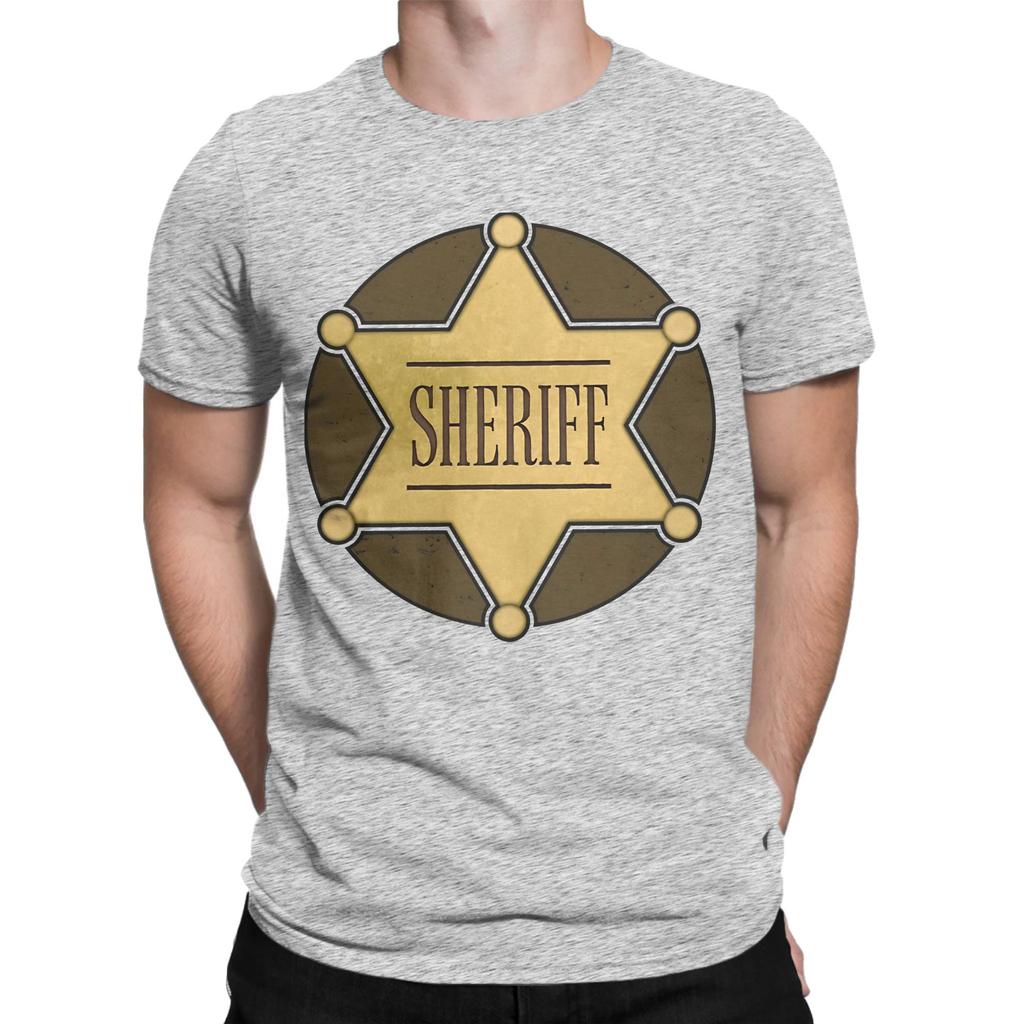 Wild West Sheriff Novelty 100 Cotton Tshirt Deputy Sheriff Office Decor Tees Tops For Unisex