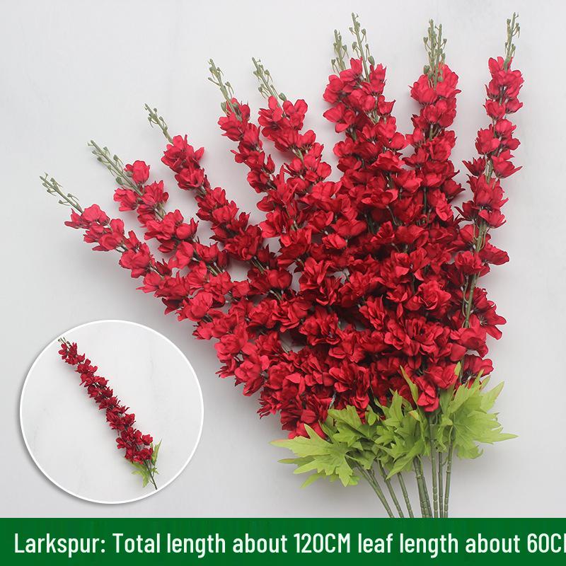 10-Piece Burgundy Floral Décor Set: Red-Toned Artificial Flowers, Mat, Aisle Runner, Wedding Decoration