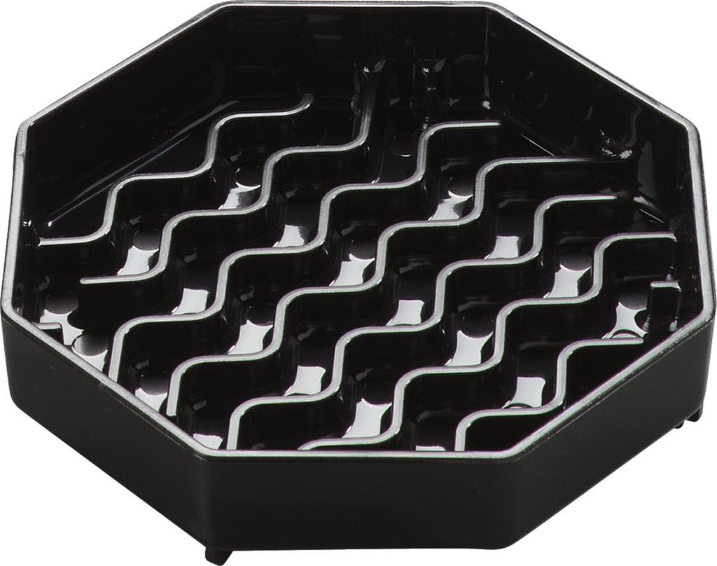 Carlisle Drip Tray, Octagonal, 4-inch, Black, 11030(03)