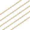 16.4 Feet Necklace Chains for Jewelry Making, Gold Plated Solid Brass Bulk for DIY Necklace Pendant Extender Link Supplies