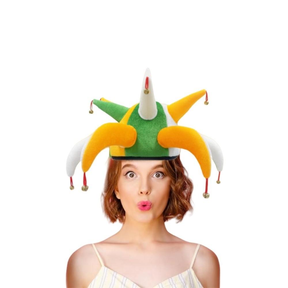 Masquerade Carnival Hat Tentacle Shaped Chili Cap Colorful Decorative Hats  Halloween