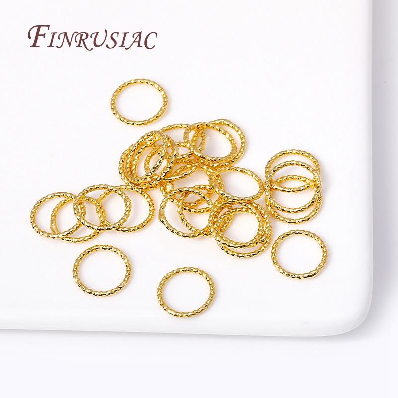 6/8/10/12MM Runde Verdrehte Geschlossene Ringverbinder Für DIY Schmuckherstellung Zubehör Zubehör für Schmuck Großhandel