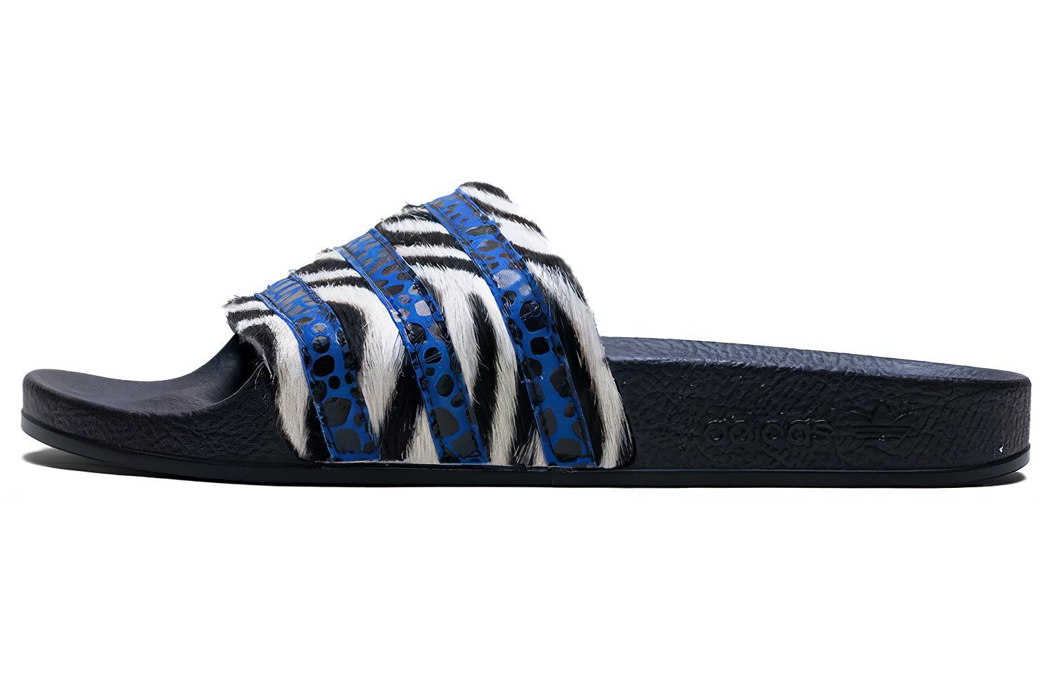 Adidas Wmns Adilette Core Black Blue White Women s CM8493 36⅔