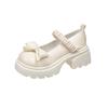 French Mary Jane Shoes Women's 2025 Spring and Autumn New Pearl Bow Girl Single Shoes Thick Heel Fairy Style Loafers