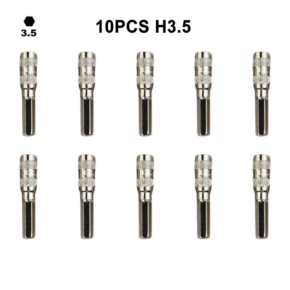 Set Of Ten H4 Hex Shank Screwdriver Bits Compatible With Various For DIY Applications From Toy Repair To Furniture Assembly