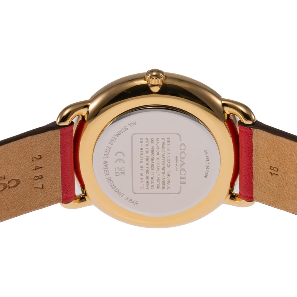 ELLIOT Watch ELLIOT Stainless Steel Mineral Glass Quartz Daily Waterproof 14504249 Red [Coach] Women's [Item]