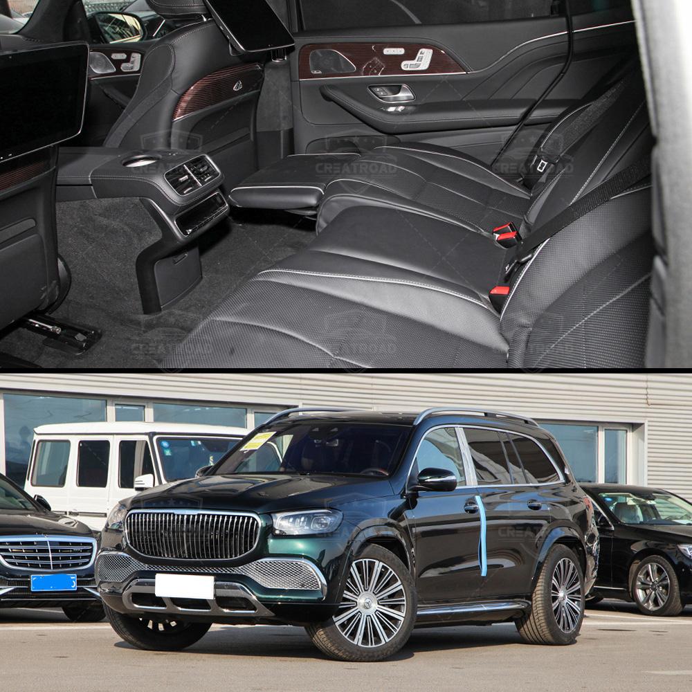 Car Floor Mats For Mercedes Benz GLS X167 5 Seats Auto Foot Pads Carpet Cover Interior Accesso