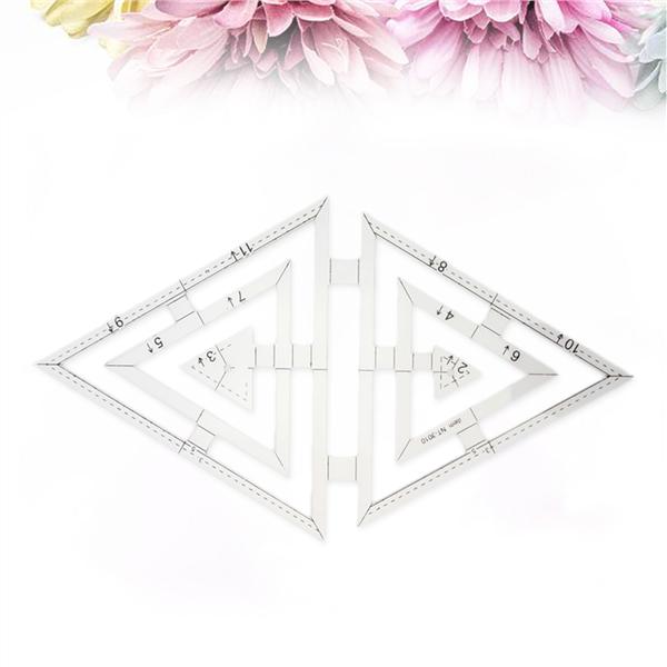 Bantre 6er Lineal-Set Für Nähen - Acryl Schablonen Quilten