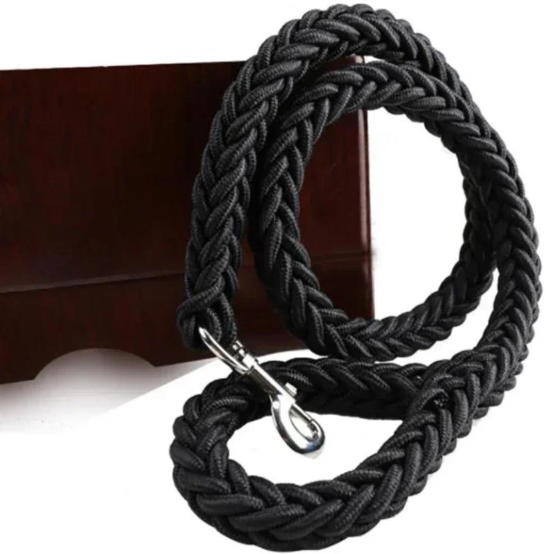 Nylon Dog Harness Leash For Medium Large Dogs Leads Pet Training Running Walking Safety Mountain Climb Dog Leashes Ropes Supply