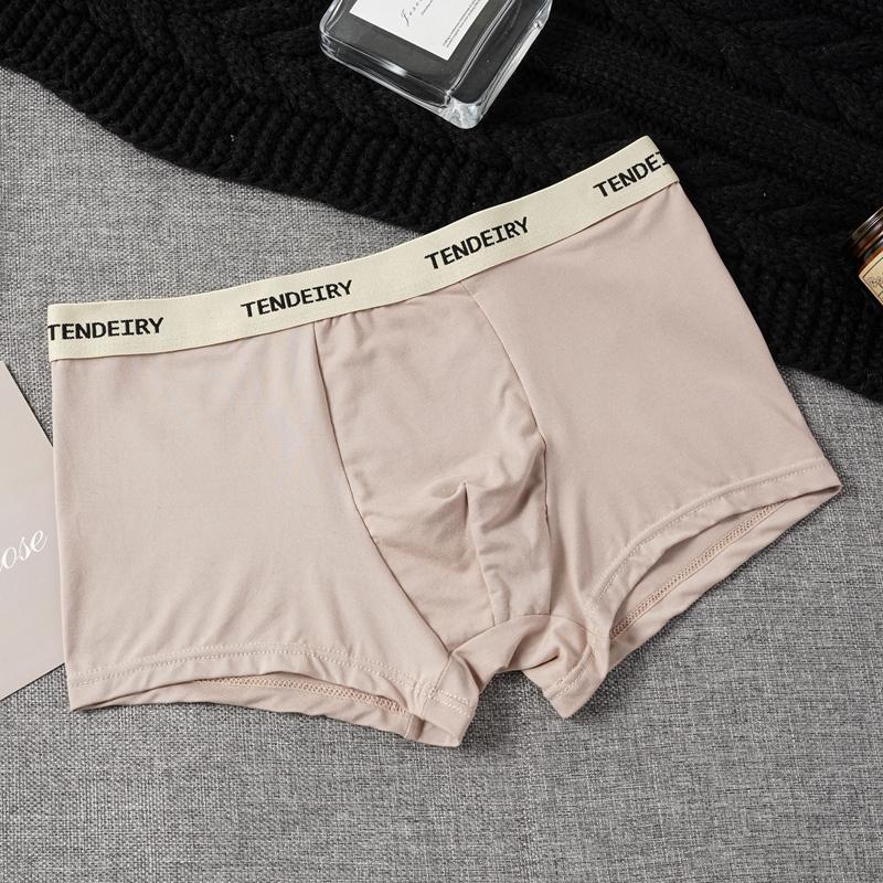 Ice Silk Men's Cotton Crotch Boxer Briefs Boys Teenagers Seamless Large Size Breathable Comfortable Cool Boxer Shorts