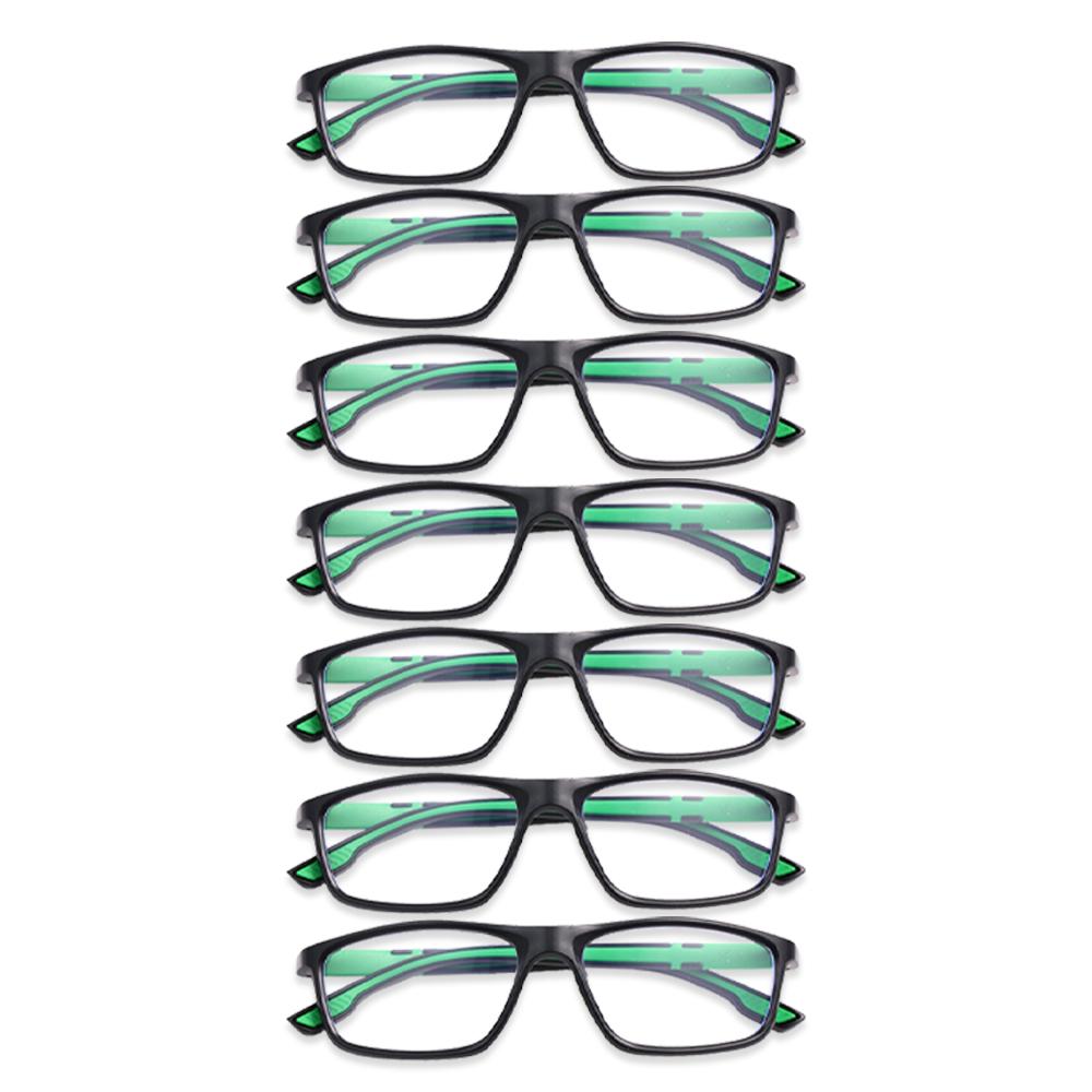 

7 шт. Очки для чтения VOPHA для мужчин и женщин, спортивные, с защитой от синего света, очки для чтения от +100 до +300 2.5