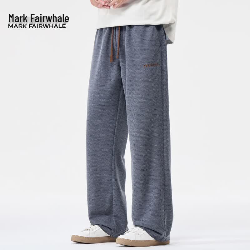 Mark Fairwhale Men's 2026 Summer Ice Silk Loose Straight Casual Pants