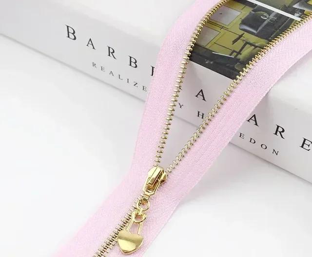 5Pcs Meetee 3# 15-30cm Metal Zippers Bags Closed End Auto Lock Zipper for Clothes Repair Kit DIY Sewing Material Accessories