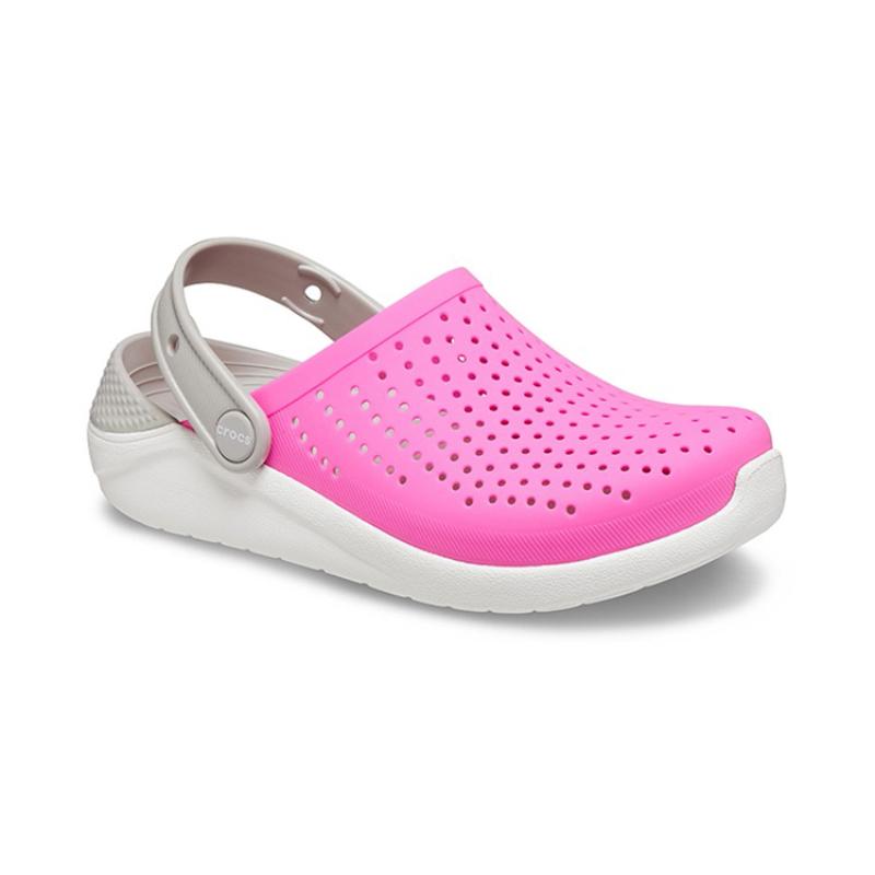 Crocs LiteRide Soft and Abrasion Resistant Sports Sandals Electric Powder Kids