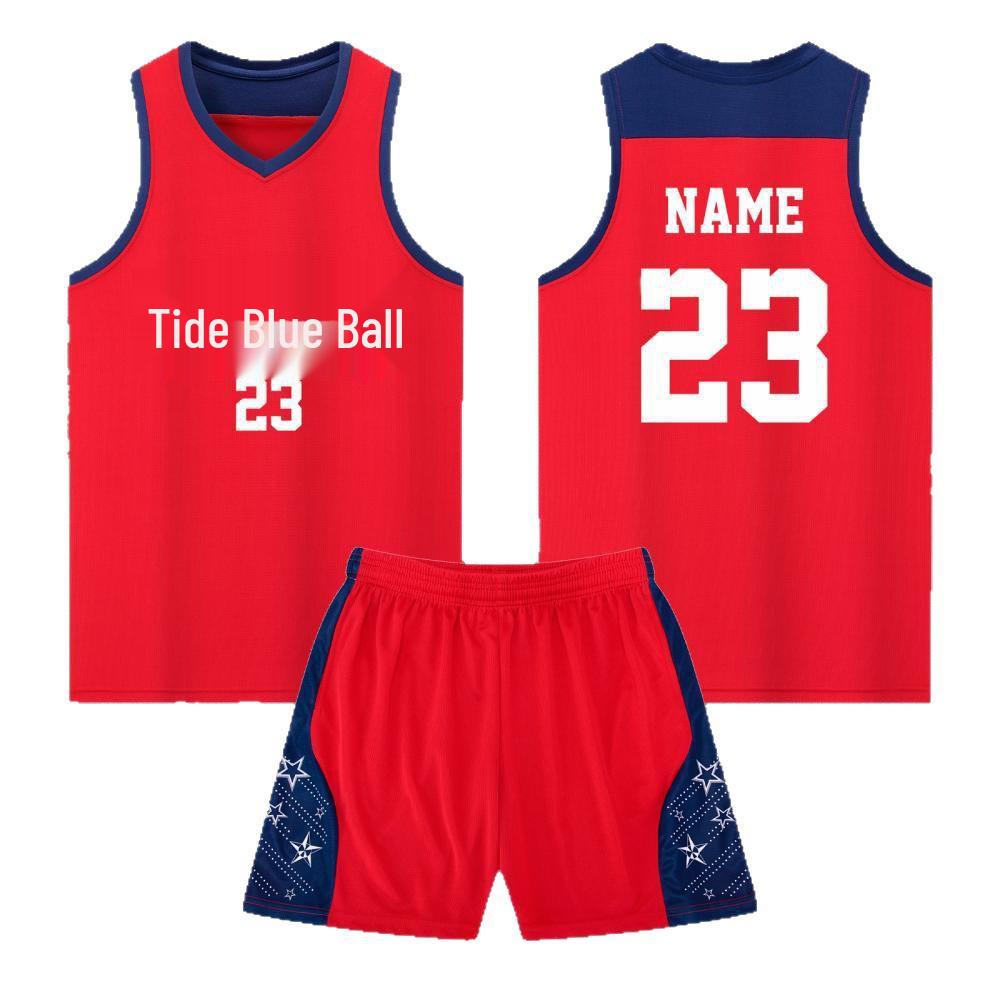 College Basketball Training & Competition Jersey Set - Breathable & Sweat-Absorbing