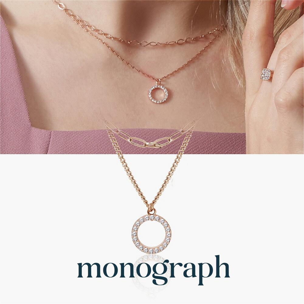 Monograph Elin Necklace Mgnl0250 14K Gold Plated