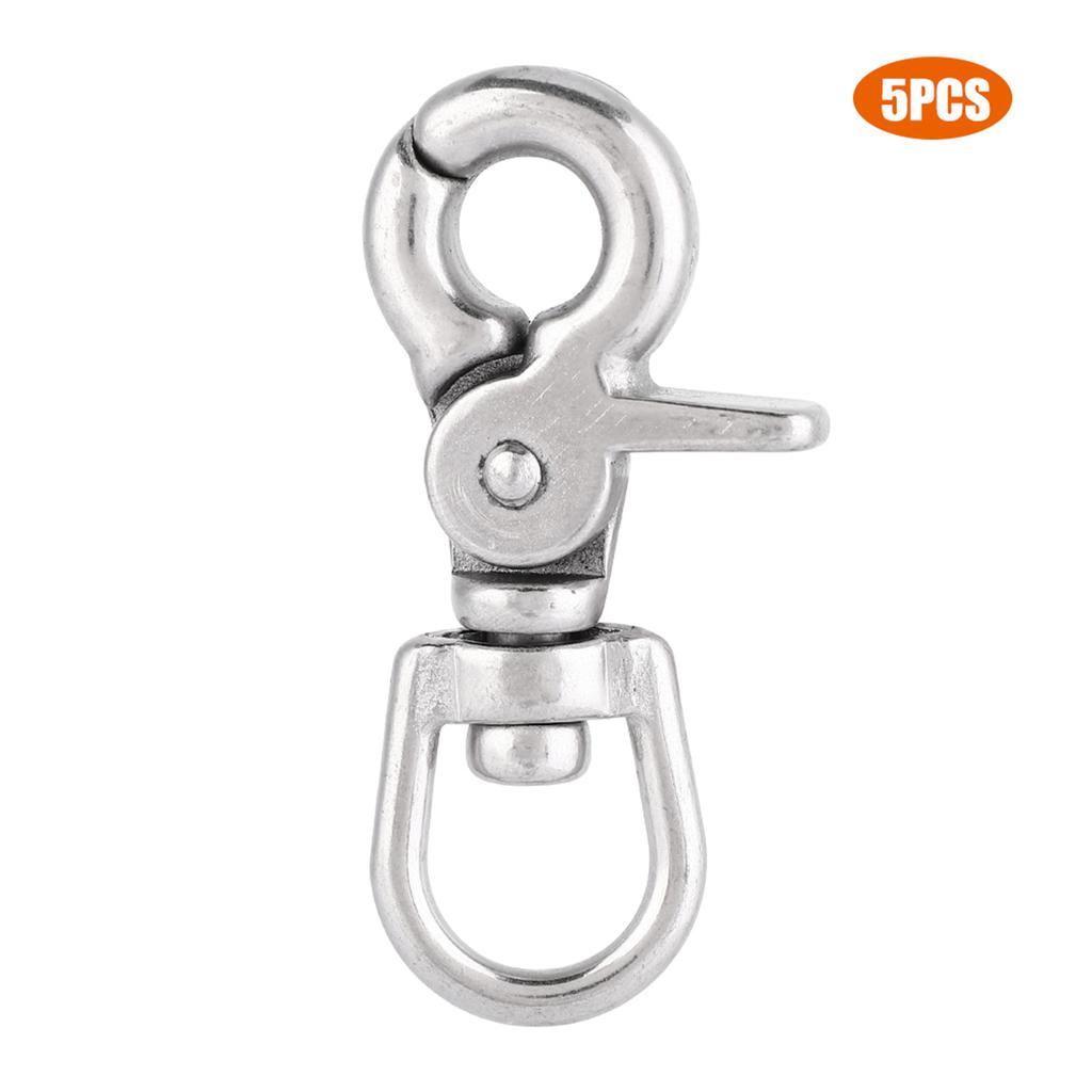 5Pcs Stainless Steel Trigger Snap Hook Clasp Houseboat Accessories