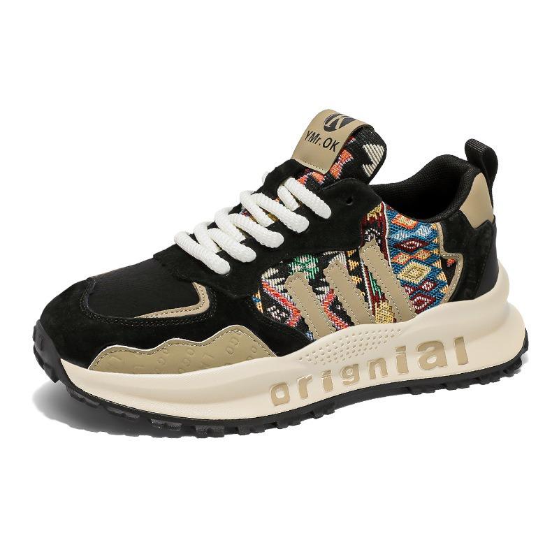 Men's Shoes New Spring Versatile Platform Casual Youth Sports Dad Trendy Shoes